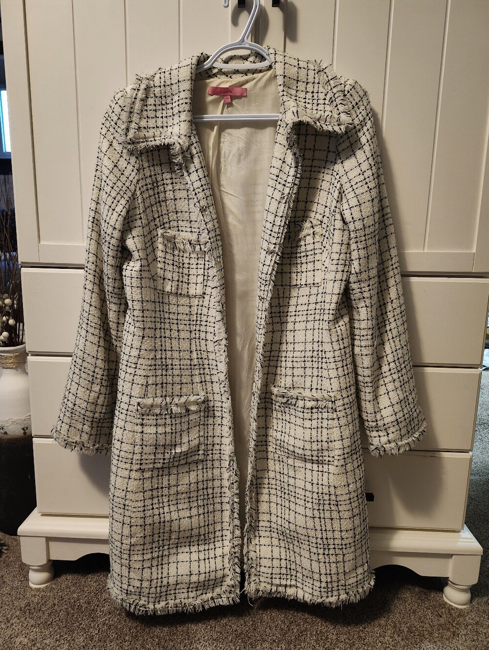Cream Coloured lined Jacket Sz 10